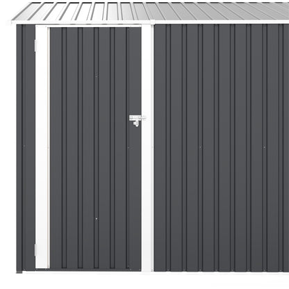Campcraft Outdoor Storage Shed 9×11 FT with 3 Lockable Doors,Utility Tool Shed Metal Storage Garden Sheds 4 Vents,Metal Sheds with Galvanized Steel Frame,for Backyard,Patio,Lawn,Grey