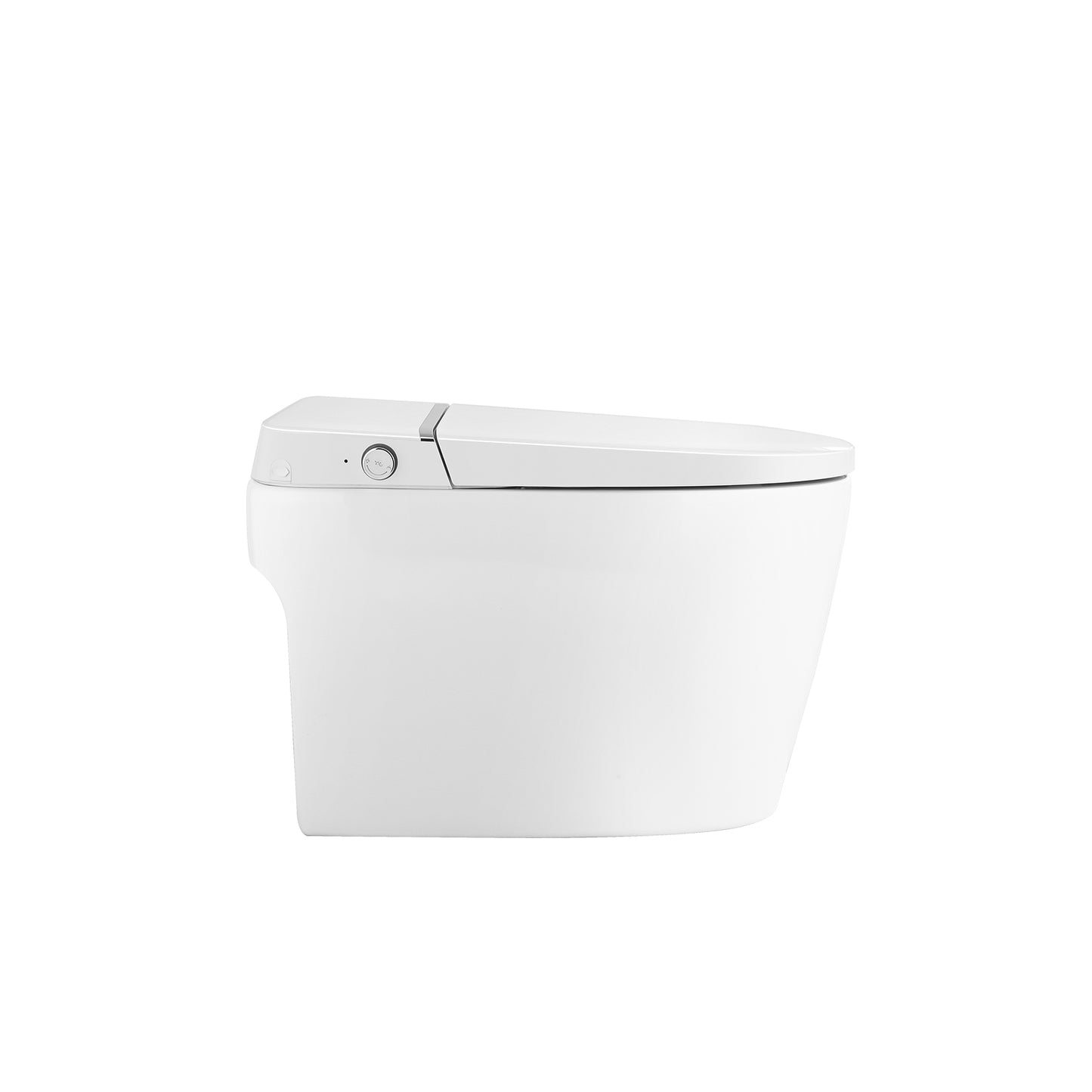 Smart Toilet Bidet Combo with Self-Cleaning Nozzle, Heated Seat, Night Light, Knob Control, Power Outage Flushing, Soft Close, Auto Flush, with Remote Control