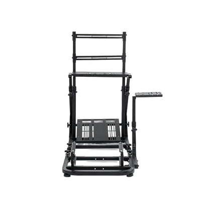 Enhanced and stable racing wheel cockpit, compatible with Fanatec, PXN, Thrustmaster, and Logitech adjustable driving simulators, excluding handbrake, pedals, and monitor