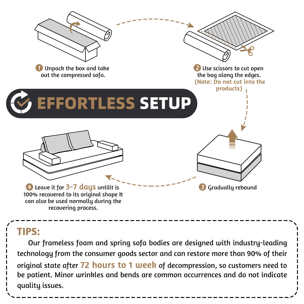 86.6"Multifunctional Convertible Sofa Bed with 2 Removable Backrests and 2 Pillows,Fuffy Chenille Fabric Sofa,Chaise Lounge,Game Pad,DIY Modern Upholstered Couch,Deep Seat Couch for Living Room,Office