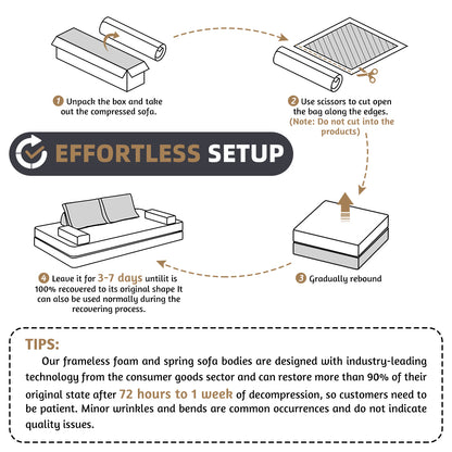 86.6"Multifunctional Convertible Sofa Bed with 2 Removable Backrests and 2 Pillows,Fuffy Chenille Fabric Sofa,Chaise Lounge,Game Pad,DIY Modern Upholstered Couch,Deep Seat Couch for Living Room,Office