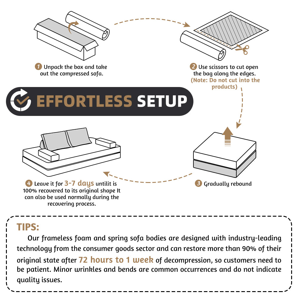 86.6"Multifunctional Convertible Sofa Bed with 2 Removable Backrests and 2 Pillows,Fuffy Chenille Fabric Sofa,Chaise Lounge,Game Pad,DIY Modern Upholstered Couch,Deep Seat Couch for Living Room,Office