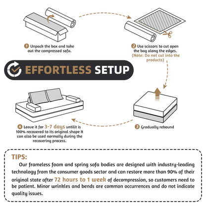 86.6"Multifunctional Convertible Sofa Bed with 2 Removable Backrests and 2 Pillows,Fuffy Chenille Fabric Sofa,Chaise Lounge,Game Pad,DIY Modern Upholstered Couch,Deep Seat Couch for Living Room,Office