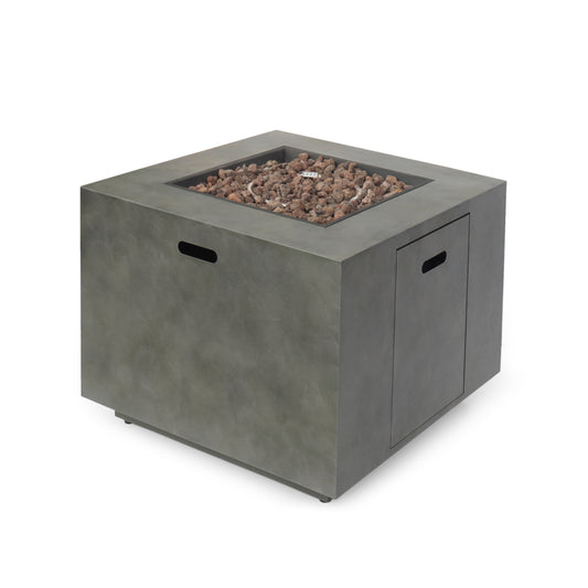 SQUARE IRON FIRE PIT-50 000 BTU