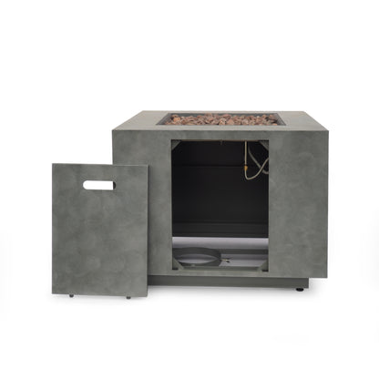 SQUARE IRON FIRE PIT-50 000 BTU