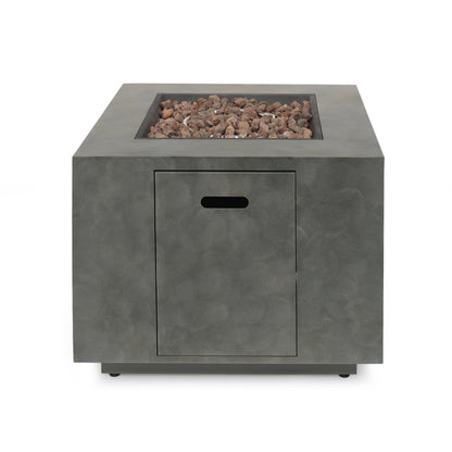 SQUARE IRON FIRE PIT-50 000 BTU