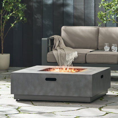 SQUARE Iron FIRE PIT-50 000 BTU