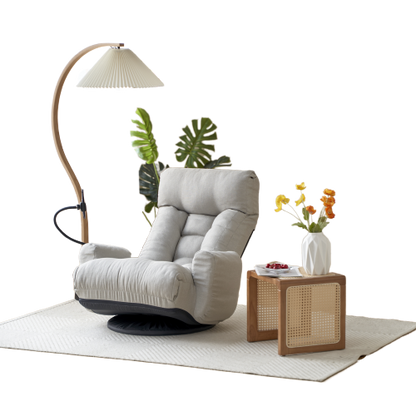Adjustable head and waist, game chair, lounge chair in the living room, 360 degree rotatable sofa chair,Rotatable seat Leisure Chair deck chair