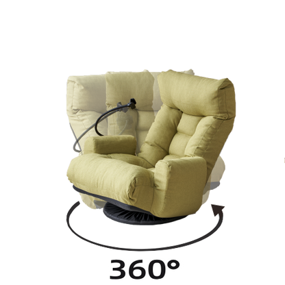 Adjustable head and waist, game chair, lounge chair in the living room, 360 degree rotatable sofa chair,Rotatable seat Leisure Chair deck chair