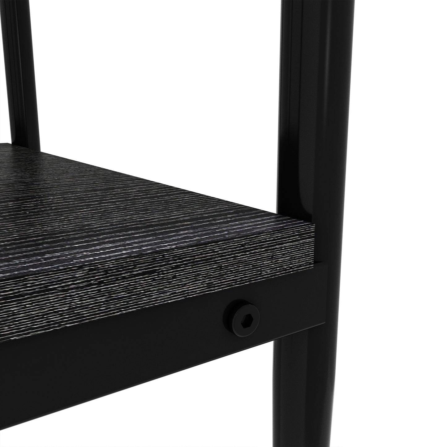 Set of 2 Rectangle End Table, Tempered Glass Tabletop with MDF layer, Modern Table for Living Room , Gray Glass
