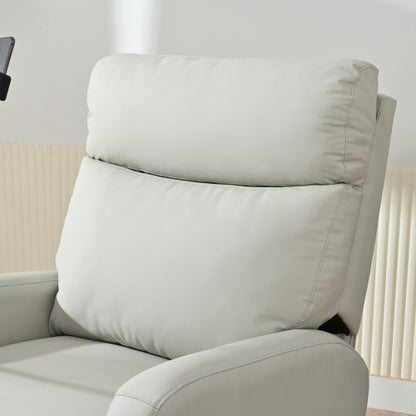 Rocking Recliner Chair,360° Swivel Nursery Rocking Chair,Glider Chair,Modern Small Rocking Swivel Recliner Chair for Bedroom,Living Room Chair Home Theater Seat,Phone Holder(Light Gray+360° Swivel)
