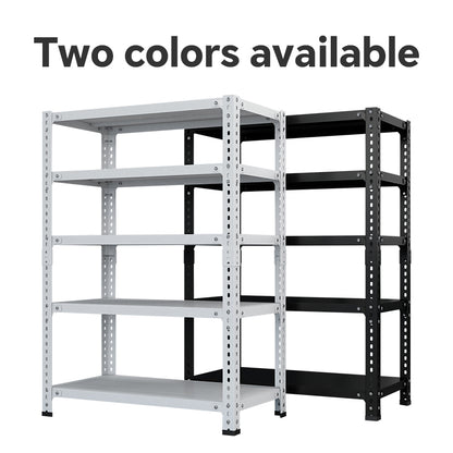 Household storage rack, adjustable display rack, basement balcony storage rack, carbon steel storage rack, 120cm * 50cm * 180cm, five floors (black)