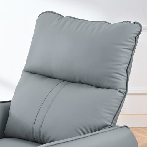 Rocker Recliner Chair,360° Swivel Nursery Rocking Chair,Glider Chair,Modern Small Rocking Swivel Recliner Chair for Bedroom,Living Room Chair Home Theater Seat,Side Pocket(Blue-gray+360° Swivel)