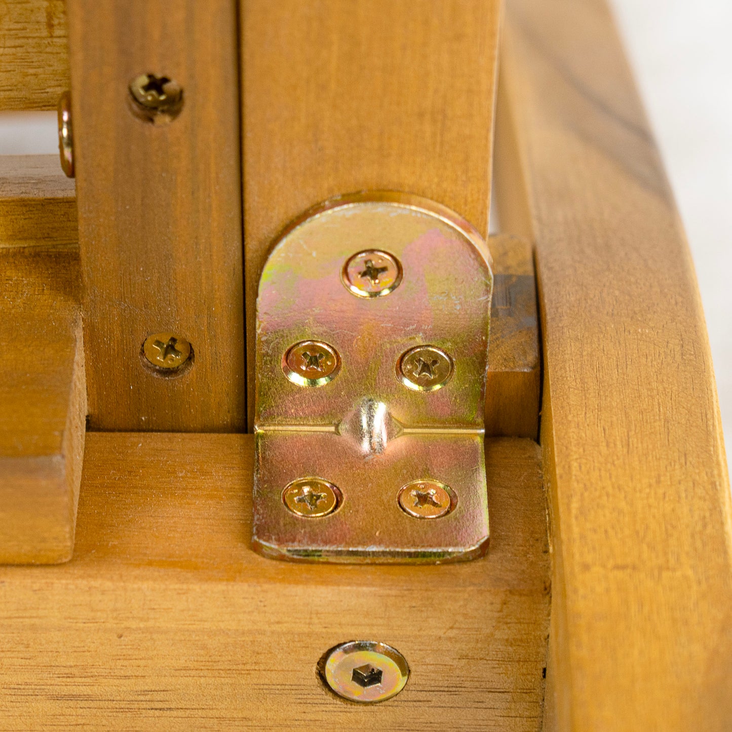 Outdoor Acacia Wood Dining Side Chair,Teak Finish (Set of 2)