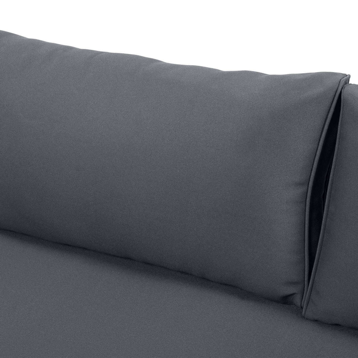 Wicker Patio Furniture Set Outdoor Rattan Sectional Sets Conversation Set - Weather-Resistant, for Garden, Patio & Deck(with Water Resistant Thick Dark Grey Cushions)