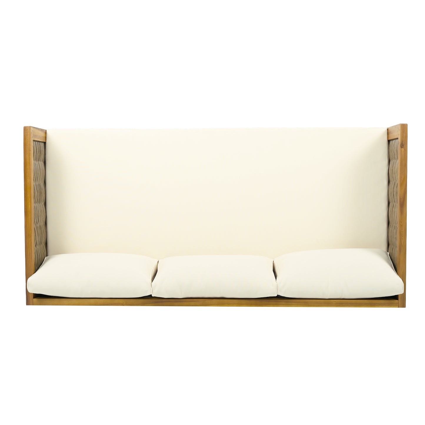 Wicker Patio Furniture Set Outdoor Rattan Sectional Sets Conversation Set - Weather-Resistant, for Garden, Patio & Deck(with Water Resistant Thick Beige Cushions)