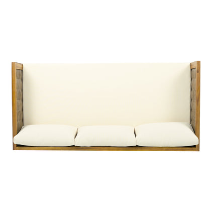 Wicker Patio Furniture Set Outdoor Rattan Sectional Sets Conversation Set - Weather-Resistant, for Garden, Patio & Deck(with Water Resistant Thick Beige Cushions)