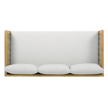 Wicker Patio Furniture Set Outdoor Rattan Sectional Sets Conversation Set - Weather-Resistant, for Garden, Patio & Deck(with Water Resistant Thick Light Gray Cushions)