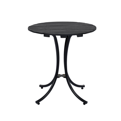 3 Pieces Wicker Outdoor Patio Furniture Set with Lounge Chair, Balcony Chairs Table Set with Cushions, Ottoman, Patio Conversation Sets for Garden ,Deck,and Porch, Black & Beige