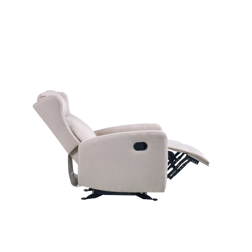 Rocking Recliner Chair for Living Room, Adjustable Modern Recliner Chair, Recliner Sofa with Lumbar Support, Classic and Traditional Recliner Chair with Comfortable Arm and Back Sofa(Light Gray)