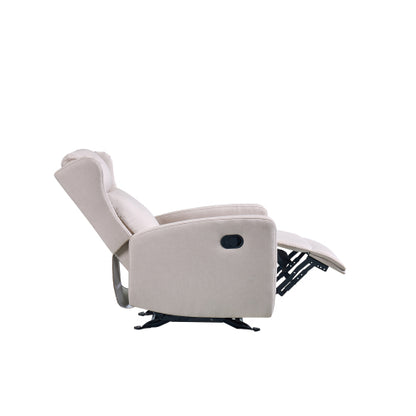 Rocking Recliner Chair for Living Room, Adjustable Modern Recliner Chair, Recliner Sofa with Lumbar Support, Classic and Traditional Recliner Chair with Comfortable Arm and Back Sofa(Light Gray)