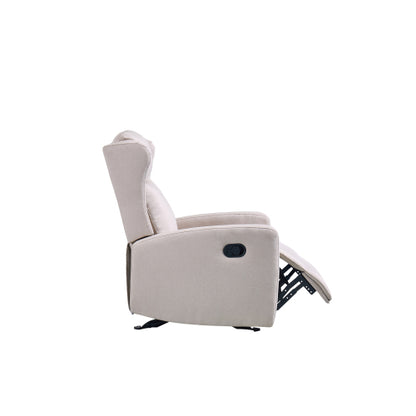 Rocking Recliner Chair for Living Room, Adjustable Modern Recliner Chair, Recliner Sofa with Lumbar Support, Classic and Traditional Recliner Chair with Comfortable Arm and Back Sofa(Light Gray)