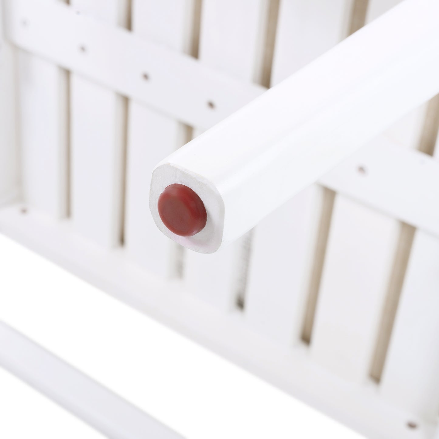 Outdoor Dining Chairs Set of 2, Acacia Wood Patio Armchair with Rope Design Back and Water Repellent Cushion, White Frame, 400lbs Weight Capacity