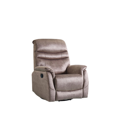 Rocking Swivel Recliner Chair for Living Room, 360 Degree Swivel, Adjustable Modern Reclining Chair, Classic and Traditional Recliner Sofa with Lumbar Support (Dark Grey)