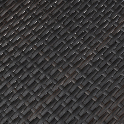 Outdoor Dining Chairs Set of 2, Stackable Chairs with UV-Resistant PE Rattan and Steel Frame, for Patio, Garden, Balcony, Supports 400lbs