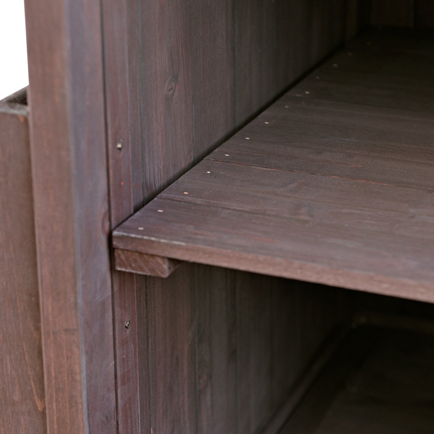 40.5" Outdoor Grill Cart with Stainless Steel Top, Solid Wood Outdoor Storage Cabinet with Drop Leaf, One Drawer, Towel Rack, Rolling Kitchen Cart with Lockable Wheels for Lawn Garden, Brown