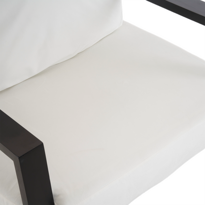 Upholstered Accent Chair, Velvet Lounge Arm Chair with Solid Wood Frame, Living Room Chairs with Metal Legs for Reading Chair for Balcony, Living Room and Bedroom, White