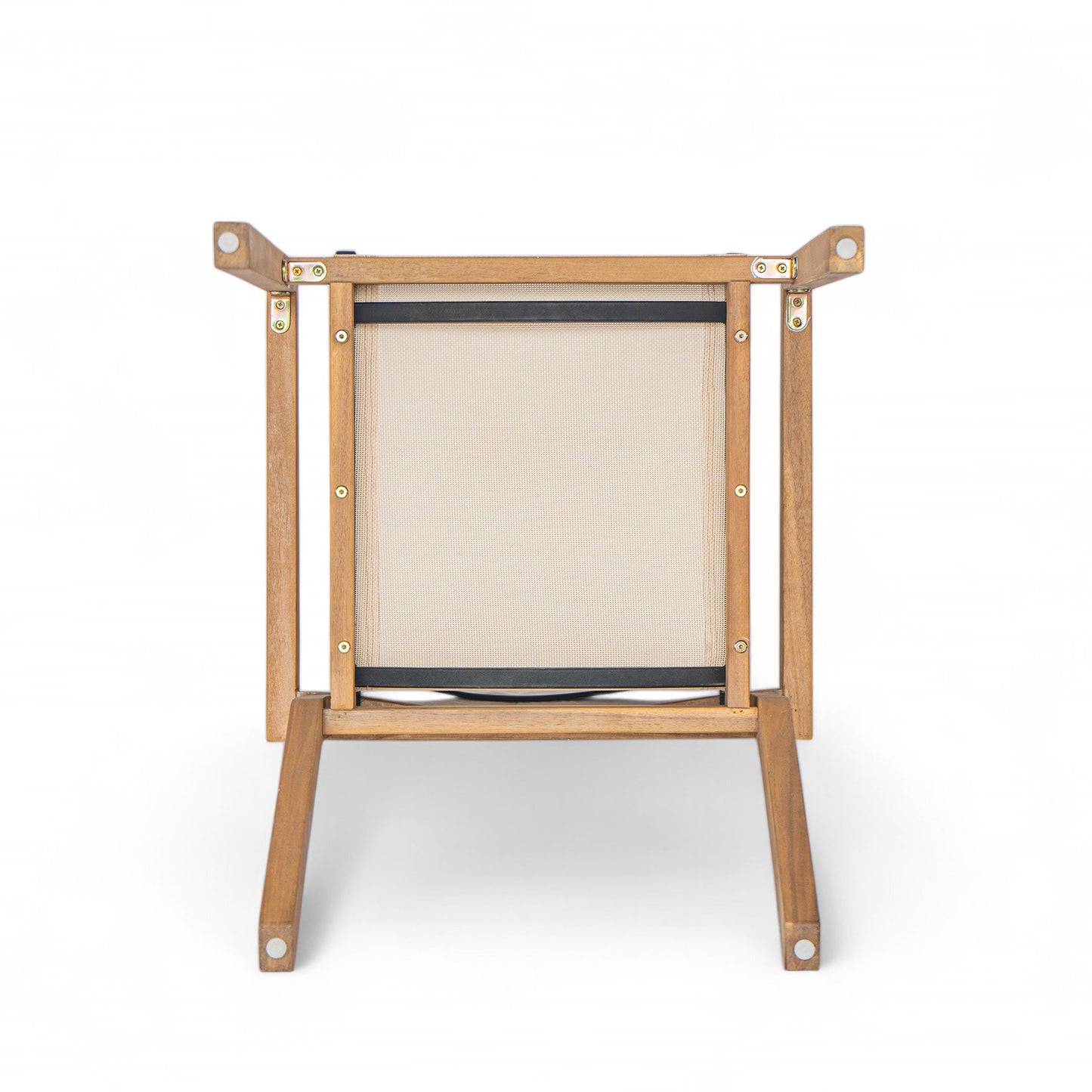 DINING CHAIR,Set of 2,Teak Frame+ Beige Textile