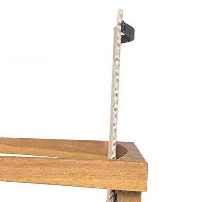 DINING CHAIR,Set of 2,Teak Frame+ Beige Textile