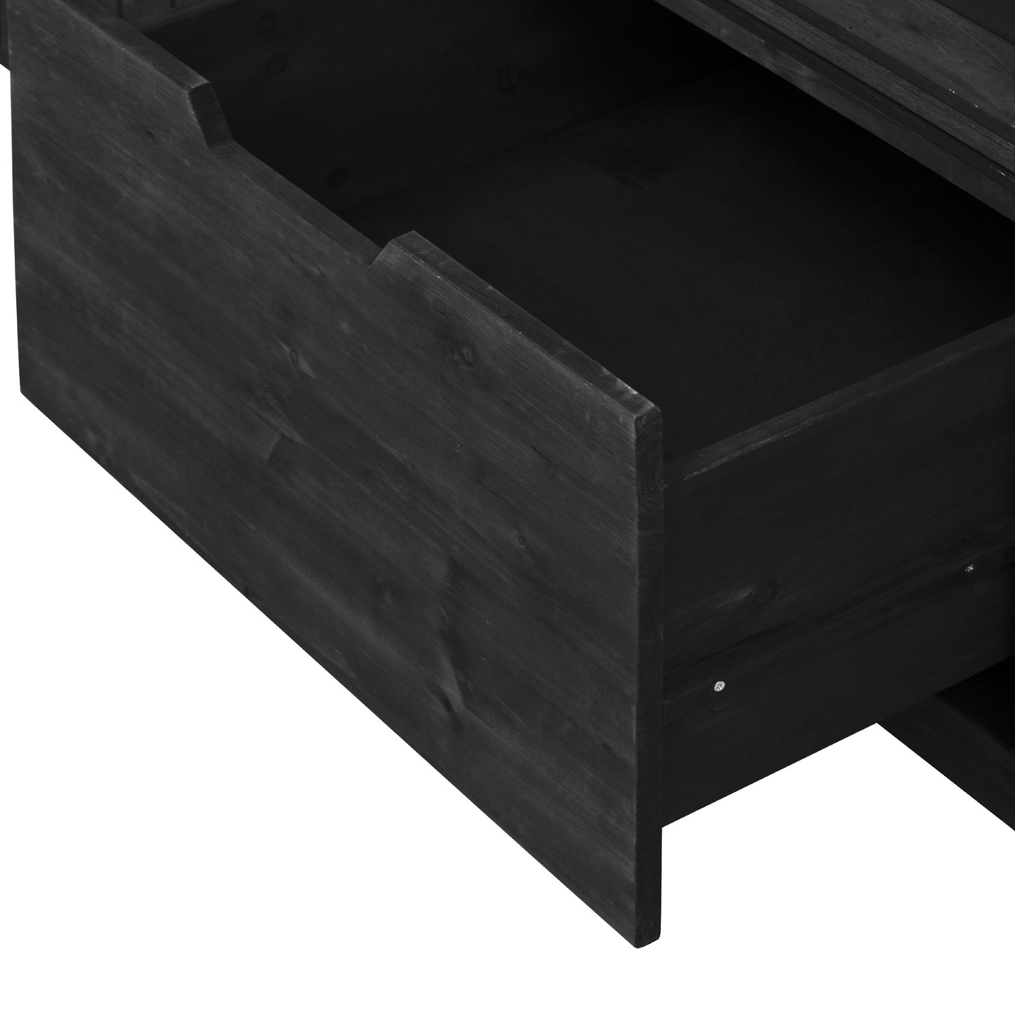 66.5" Outdoor Kitchen Island for Big Green Egg Grills, Solid Wood Outdoor Grill Cart for Tabletop Grill with Stainless Steel Top, Drawer, Compatible with Large Big Green Egg, Kamado Joe- Black