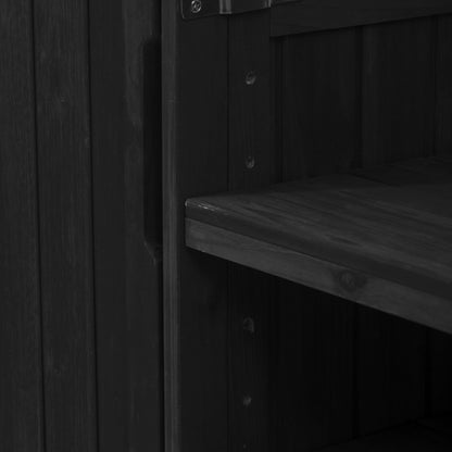 66.5" Outdoor Kitchen Island for Big Green Egg Grills, Solid Wood Outdoor Grill Cart for Tabletop Grill with Stainless Steel Top, Drawer, Compatible with Large Big Green Egg, Kamado Joe- Black