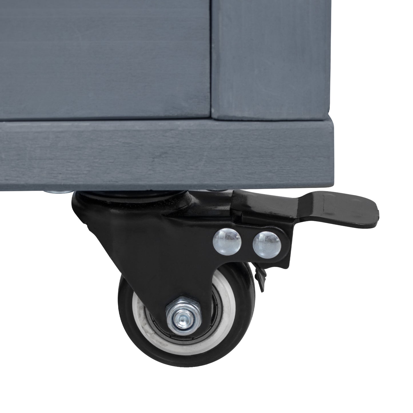 66.5" Outdoor Kitchen Island for Big Green Egg Grills, Solid Wood Outdoor Grill Cart for Tabletop Grill with Stainless Steel Top, Drawer, Compatible with Large Big Green Egg, Kamado Joe- Grey Blue