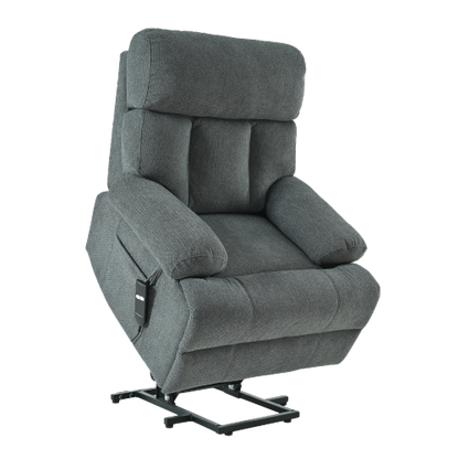 Oversized Power Lift Recliner Chair for Elderly, Electric Fabric Recliner Chair for Seniors, Home Theater Seating,Reclining Sofa Chair with Remote Control,Side Pocket ,Spacious Seat(Dark Gray)