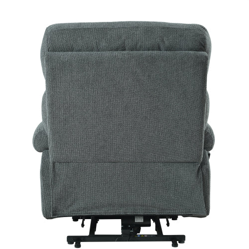 Oversized Power Lift Recliner Chair for Elderly, Electric Fabric Recliner Chair for Seniors, Home Theater Seating,Reclining Sofa Chair with Remote Control,Side Pocket ,Spacious Seat(Dark Gray)
