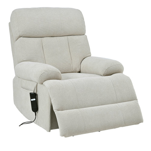 Oversized Power Lift Recliner Chair for Elderly, Electric Fabric Recliner Chair for Seniors, Home Theater Seating,Reclining Sofa Chair with Remote Control,Side Pocket ,Spacious Seat(Light Gray)