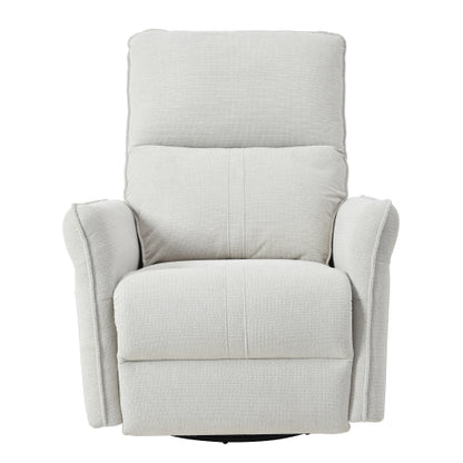 360° Swivel Rocker Recliner Chair,Swivel Nursery Rocking Chair,Glider Chair,Modern Rocking Swivel Recliner Chair for Bedroom,Living Room Chair Home Theater Seating(Fabric Gray+360°Swivel )