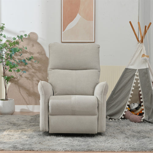 360° Swivel Rocker Recliner Chair,Swivel Nursery Rocking Chair,Glider Chair,Modern Rocking Swivel Recliner Chair for Bedroom,Living Room Chair Home Theater Seating(Fabric Gray+360°Swivel )