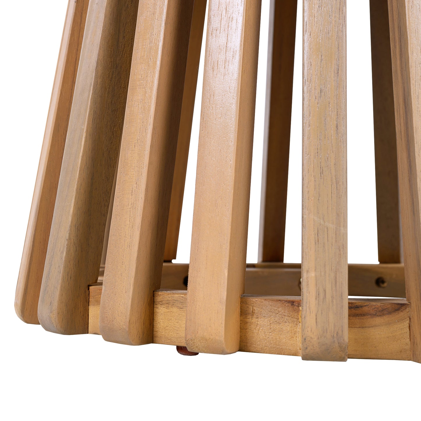 Patio Conversation Set, Outdoor Wood Leisure Seat(Set of 2),Armchair with Cushions,Acacia Wood Patio Side Table,for Backyard, Lawn, Balcony,Teak Finish,Dark Grey cushion