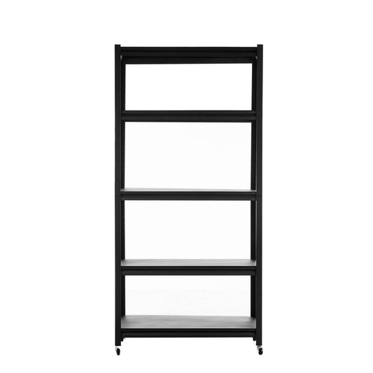 Storage shelves with 5 adjustable levels, garage storage shelves, heavy-duty metal shelves, practical shelf units, suitable for warehouse storage rooms, wardrobes, kitchens( 72  x 35x15 inches)