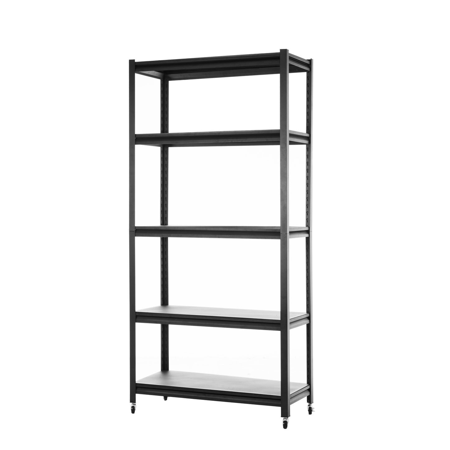 Storage shelves with 5 adjustable levels, garage storage shelves, heavy-duty metal shelves, practical shelf units, suitable for warehouse storage rooms, wardrobes, kitchens( 72  x 35x15 inches)