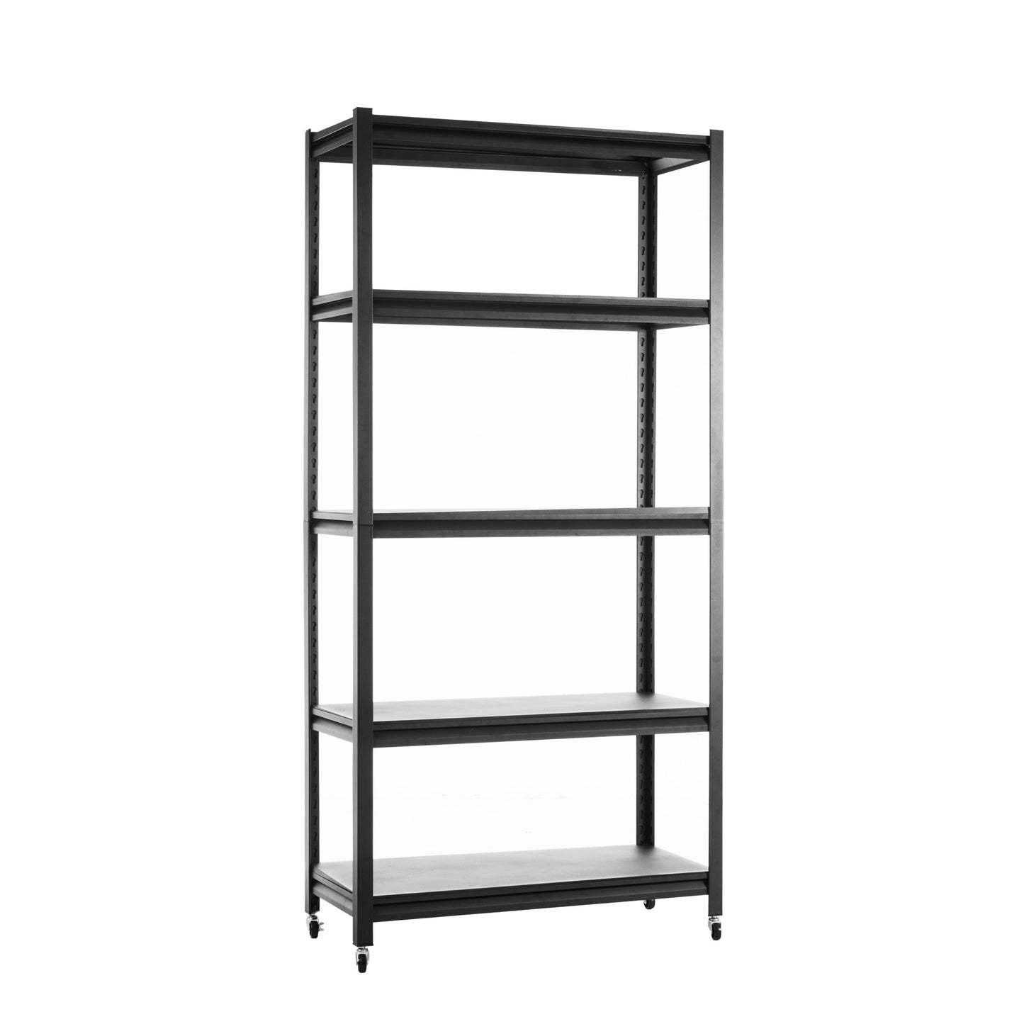 Storage shelves with 5 adjustable levels, garage storage shelves, heavy-duty metal shelves, practical shelf units, suitable for warehouse storage rooms, wardrobes, kitchens( 72  x 35x15 inches)
