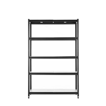 Storage shelves with 5 adjustable levels, garage storage shelves, heavy-duty metal shelves, practical shelf units, suitable for warehouse storage rooms, wardrobes, kitchens, 72x47x17 inches