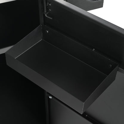 55.5" Outdoor Kitchen Island with Sink, Metal Grill Cart Table with 304 Stainless Steel Sink, Outdoor Bar Cart Sink Station with 4 Lockable Wheels for Pizza Prep & BBQ, L 55.5" x W 20" H 36.7