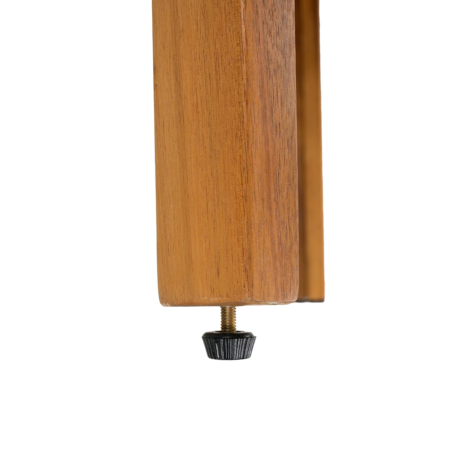 Acacia Wood Outdoor Dining Chairs 2-Pack with Brown Rope Handles, Washable Waterproof Beige Cushions, 400 lbs Capacity