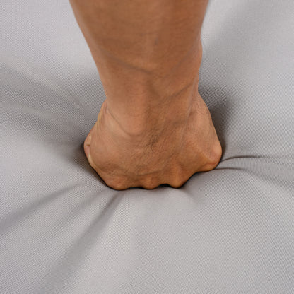 Outdoor Dining Chairs Set of 2, Teak Color Acacia Wood Frame, Brown PE Wicker, Grey Waterproof Cushion, Ideal for Patios, Gardens