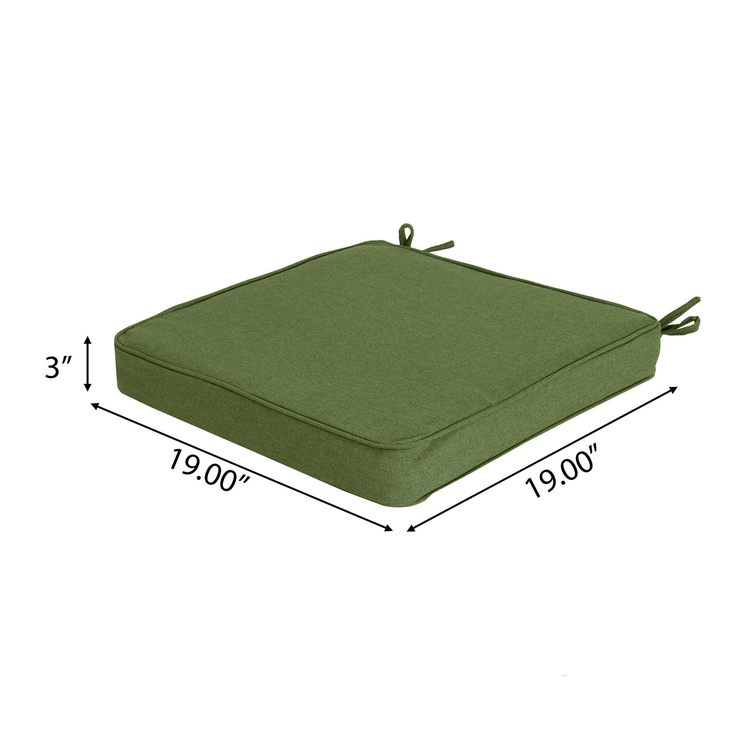 Outdoor Dining Chair Cushion, Green